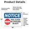Signmission Pool Closed No Lifeguard On Duty Sign With Symbol, 18 in W x Rectangle, Vinyl Decal OS-2PACK-NS-D-1218-L-17677 - alternate 4